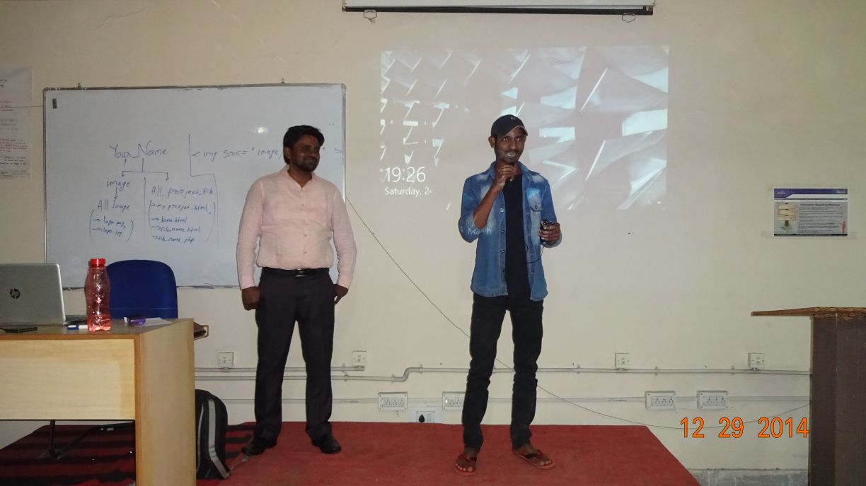 Web designing & development workshop 2k18