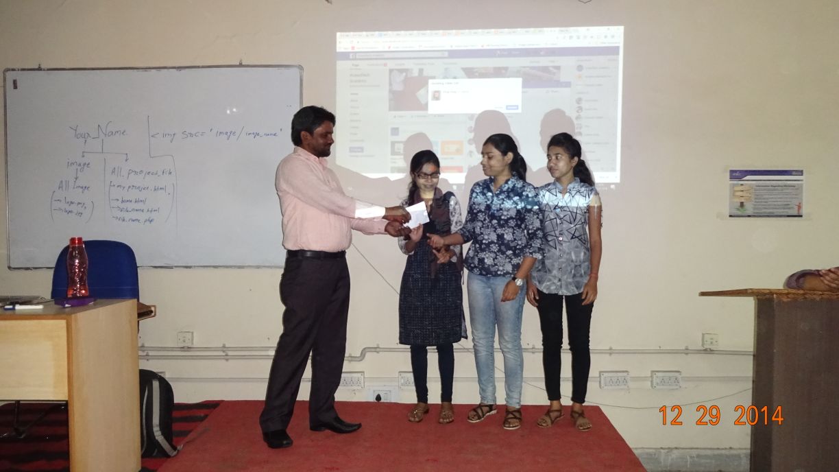 Web designing & development workshop 2k18